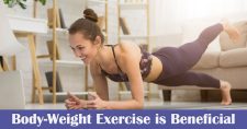 The Advantages of Body-Weight Exercise. Picture of a young caucasian female doing plank exercises on the floor.